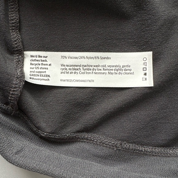 Eileen Fisher Grey Pull-On Straight Leg Pants - Picture 5 of 7